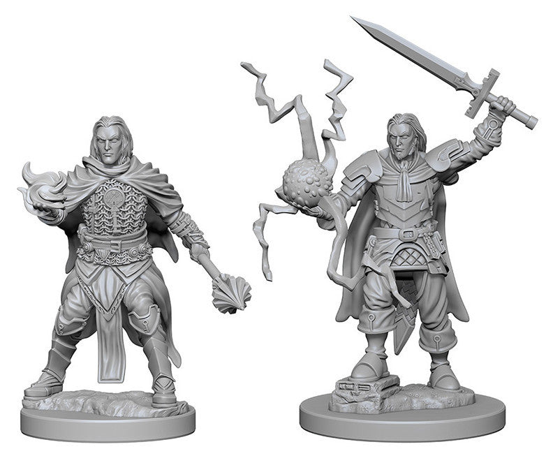 Pathfinder Deep Cuts Unpainted Miniatures: Human Male Cleric | Boutique FDB