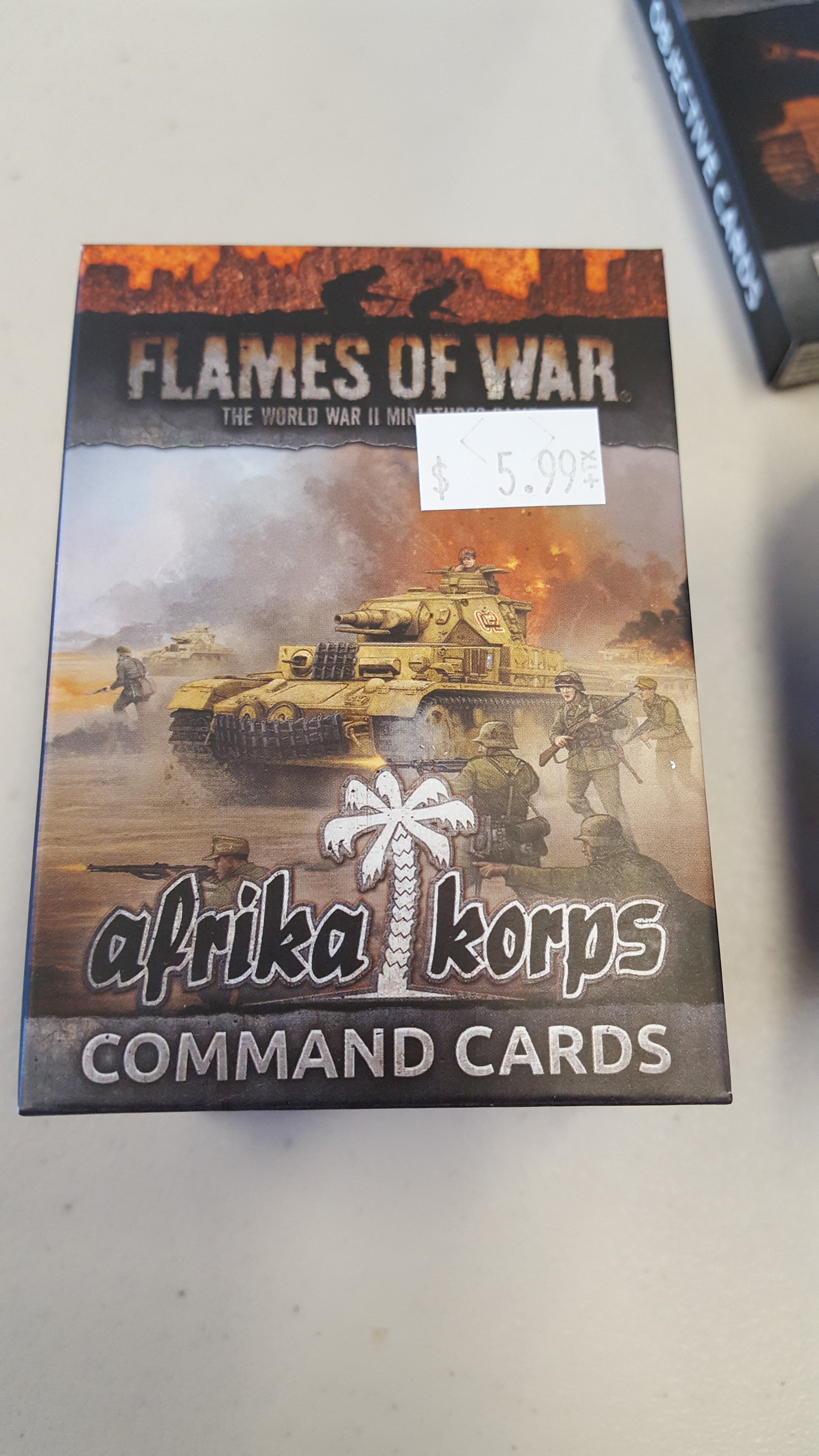 Flames of War Afrika korps command cards | Boutique FDB