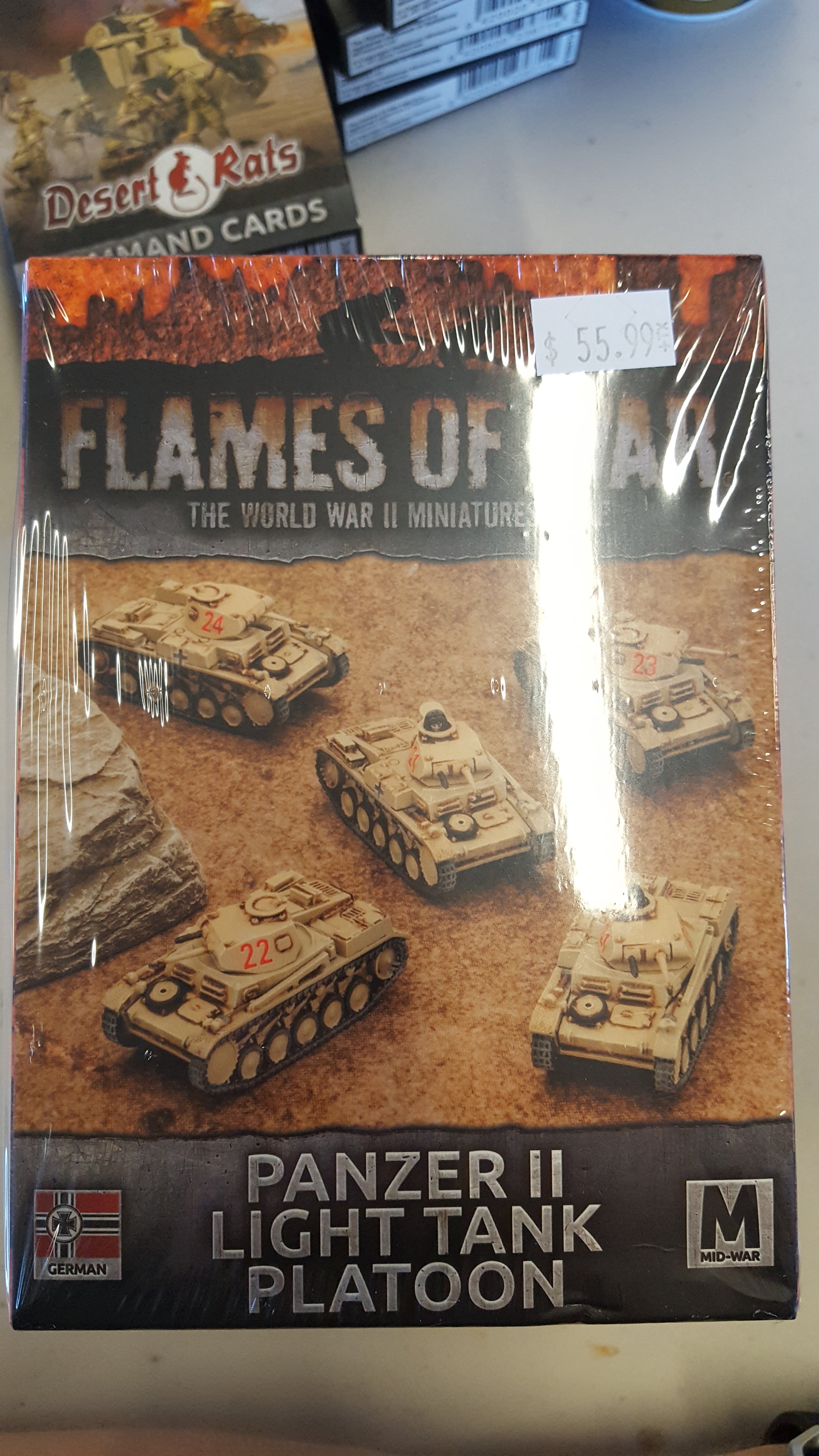 Flames of War Panzer II light tank platoon | Boutique FDB
