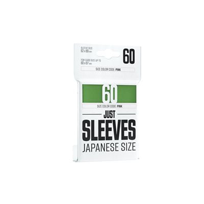 Gamegenic Sleeves : Just Sleeves - Japanese Size - Green (60) | Boutique FDB