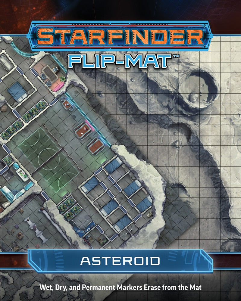 Starfinder Flip-Mat Asteroid | Boutique FDB