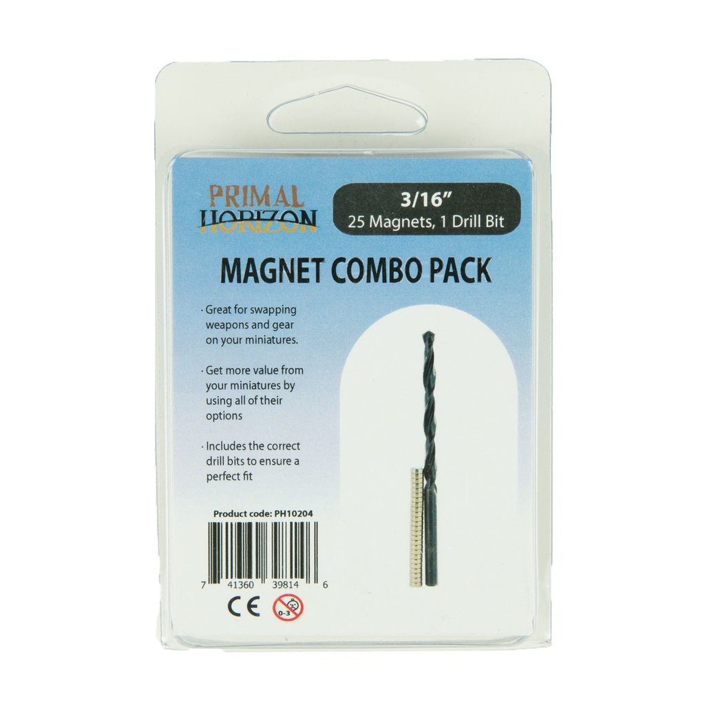 Magnet combo pack 3/16 (25) 1 drill bit | Boutique FDB