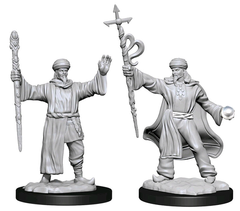 Dungeons & Dragons : Unpainted Miniatures - Wave 13 - Human Wizard Male | Boutique FDB