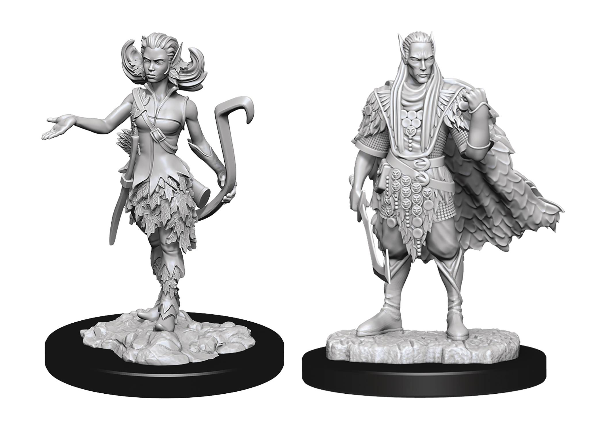 Dungeons & Dragons : Unpainted Miniatures - Wave 13 - Autumn Eladrin & Summer Eladrin | Boutique FDB