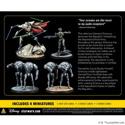 Star Wars Shatterpoint - Appetite for Destruction - General Grievous Squad Pack | Boutique FDB