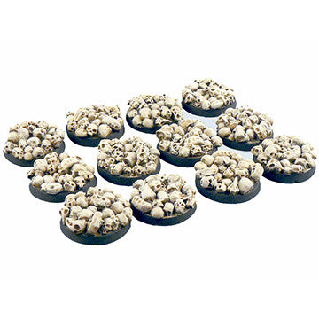 Skull base round 25mm (5) | Boutique FDB