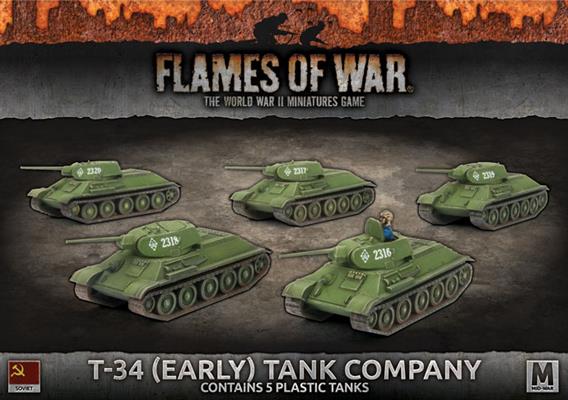 Flames of War T34 (Early) Tank Company | Boutique FDB