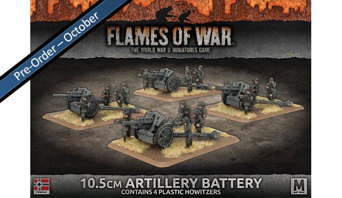 Flames of War 10.5cm Artillery Battery (Plastic) | Boutique FDB