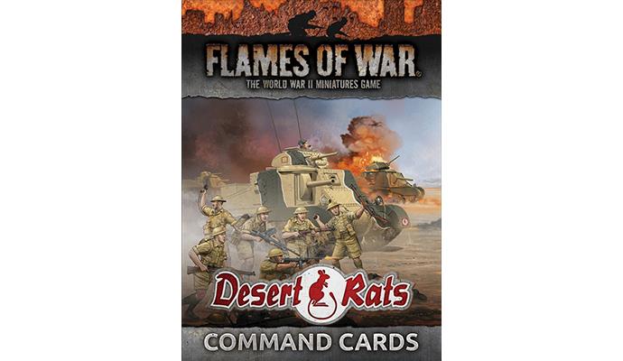Flames of War Deserts rats command cards | Boutique FDB