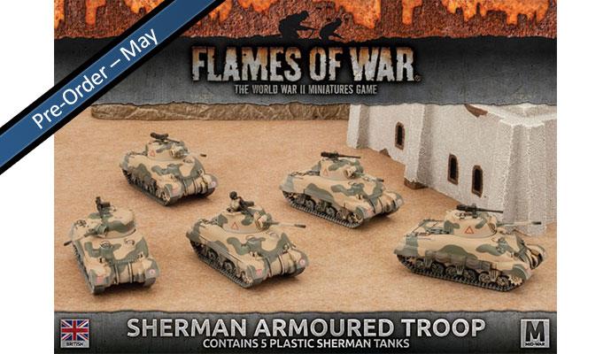 Flames of War Sherman Armoured Troop | Boutique FDB