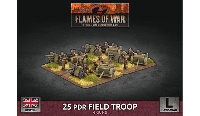 Flames of War : 25 PDR Field Troop (LW) | Boutique FDB