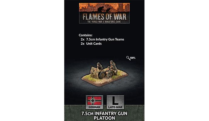 Flames of War: 7.5CM Infantry Gun Platoon (LW) | Boutique FDB
