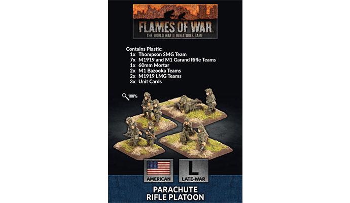 Flames of War: Parachute Rifle Platoon (Late War x52 Figures Plastic) (LW) | Boutique FDB
