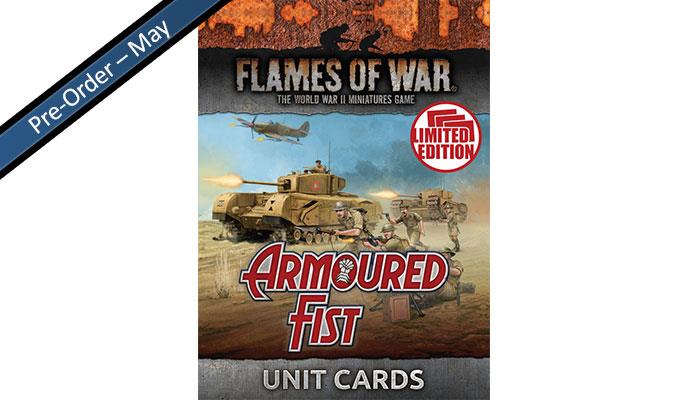 Flames of War Armoured Fist Unit Cards | Boutique FDB
