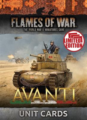 Flames of War Avanti Unit Cards | Boutique FDB