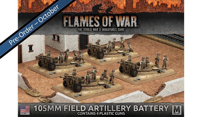 FLames of War 105mm Field Artillery Battery | Boutique FDB