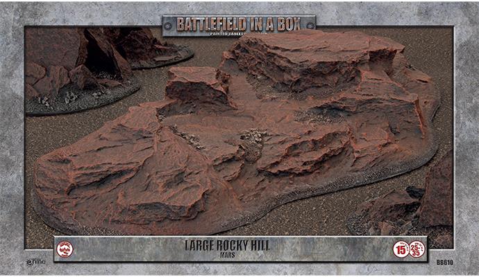 Battlefield in a Box : Essentials - Large Rocky Hill (x1) - Mars | Boutique FDB