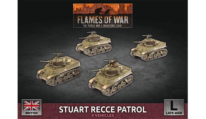 Flames of War: Stuart Recce Patrol (Plastic) - Late War | Boutique FDB