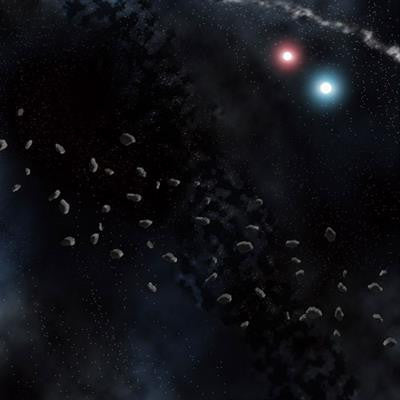 Asteroid belt playmat 36" x 36 | Boutique FDB