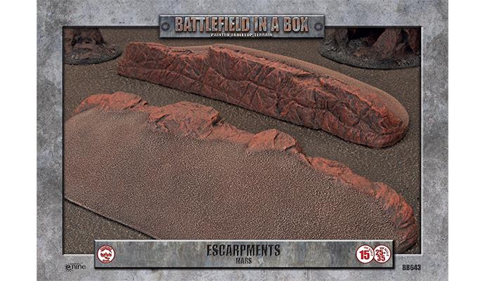 Battlefield in a Box : Essentials - Escarpments (x2) - Mars | Boutique FDB