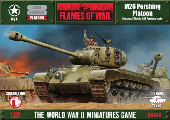 Flames of War M26 Pershing Platoon (plastic) | Boutique FDB