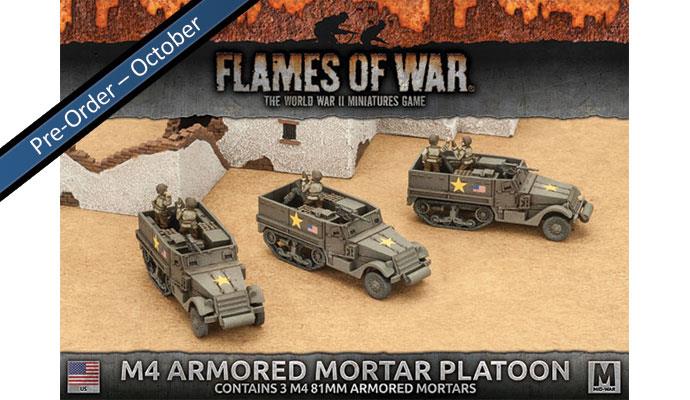 Flames of War M4 81mm Armored Mortar Platoon | Boutique FDB