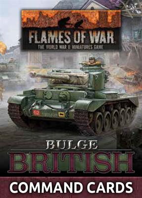 Flames of War: Bulge - British Command Cards (58x Cards) - Late War | Boutique FDB