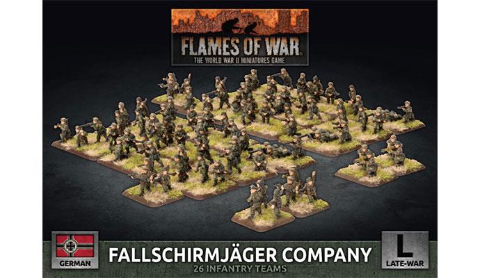 Flames of War: Fallschirmjäger Company (Late War x92 Figures Plastic) - Late War | Boutique FDB