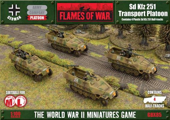 Flames of War Sd Kfz 251 Transport Platoon (Plastic) | Boutique FDB