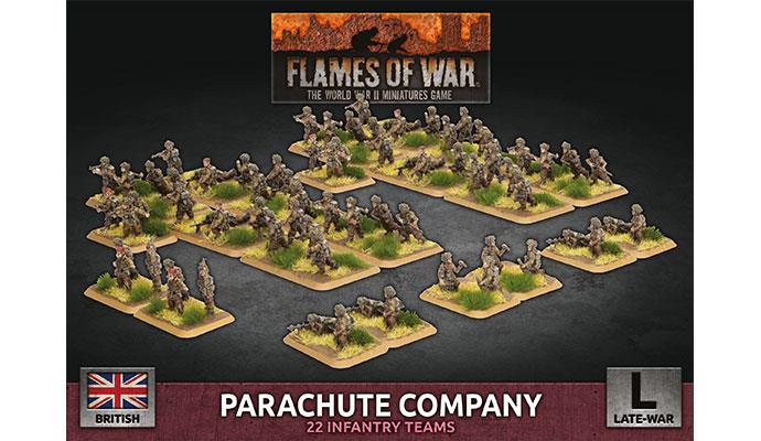 Flames of War: Parachute Company (Plastic) - Late War | Boutique FDB