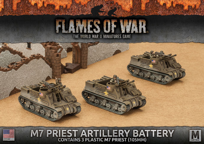 Flames of War M7 Priest Artillery Battery (Plastic) | Boutique FDB