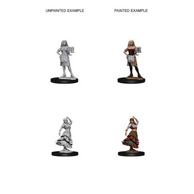 Pathfinder Deep Cuts Unpainted Miniatures: Wave 4: Bartender / Dancing Girl | Boutique FDB