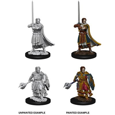 Dungeons & Dragons : Unpainted Miniatures - Wave 8 - Human Male Cleric | Boutique FDB