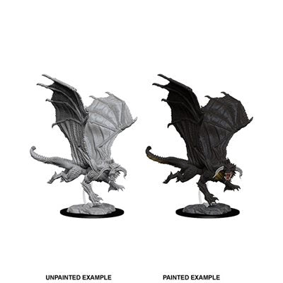 D&D Nolzur's Marvelous Unpainted Miniatures: Wave 8: Young Black Dragon | Boutique FDB