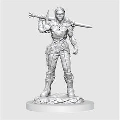 Dungeons & Dragons : Unpainted Minis - Wave 20 - Orc Fighter Female | Boutique FDB