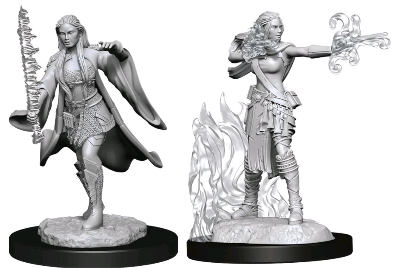 Dungeons & Dragons : Unpainted Miniatures - Wave 13 - Multiclass Warlock + Sorcerer | Boutique FDB