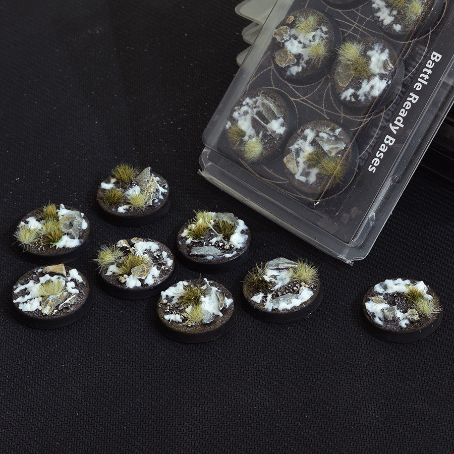 GamersGrass - Battle Ready Bases - Winter, Round 32mm | Boutique FDB