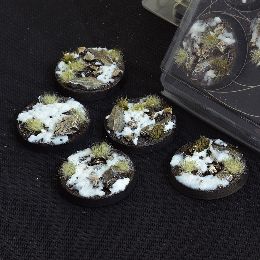 GamersGrass - Battle Ready Bases - Winter, Round 40mm | Boutique FDB