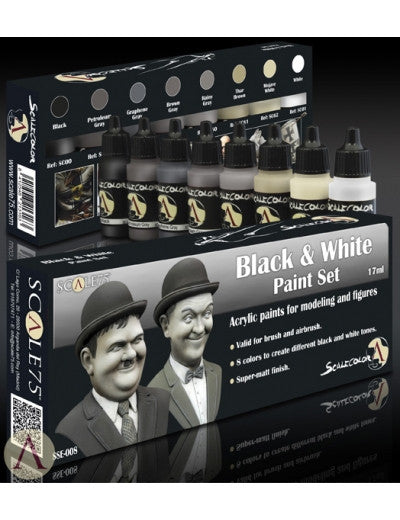 Black & white paint set | Boutique FDB