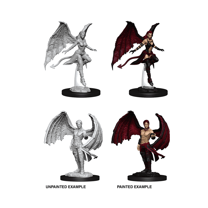 D&D Nolzur's Marvelous Unpainted Miniatures: Wave 10: Succubus and Incubus | Boutique FDB