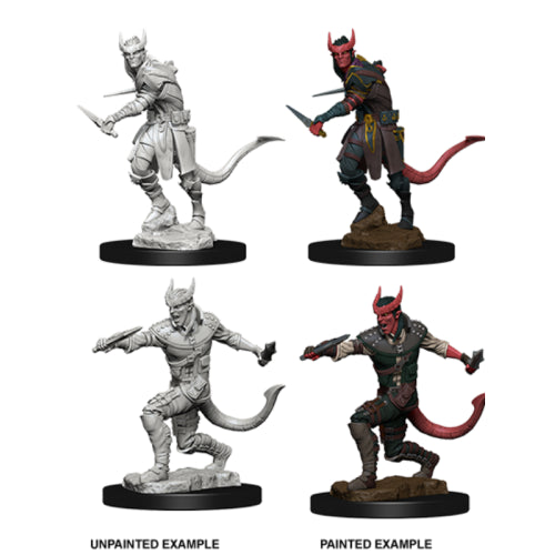 Dungeons & Dragons : Unpainted Miniatures - Wave 5 - Tiefling Rogue | Boutique FDB