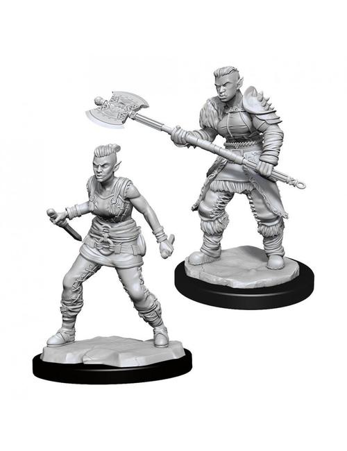 Dungeons & Dragons : Unpainted Miniatures - Wave 13 - Orc Barbarian Female | Boutique FDB