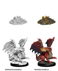 Nolzur's Marvelous Miniatures Unpainted Wave 10: Red Dragon Wyrmling | Boutique FDB