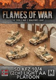 Flames of War SD kfz 10/4 2cm light AA platoon | Boutique FDB