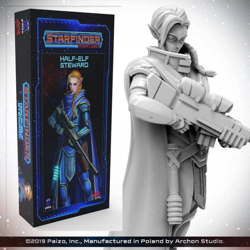 Starfinder Miniatures - Half-elf Steward | Boutique FDB