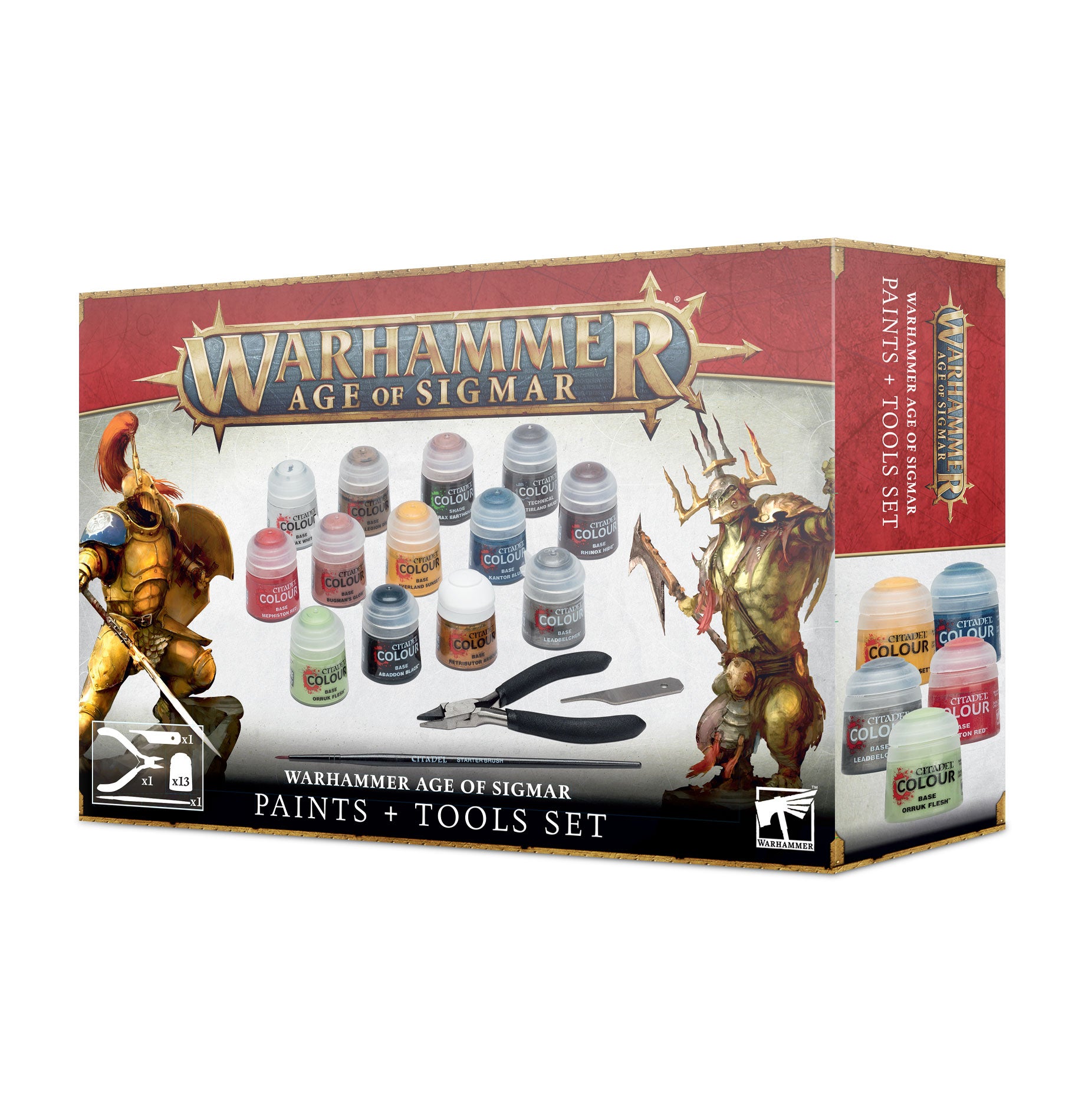 WARHAMMER AoS: PAINTS + TOOLS SET | Boutique FDB