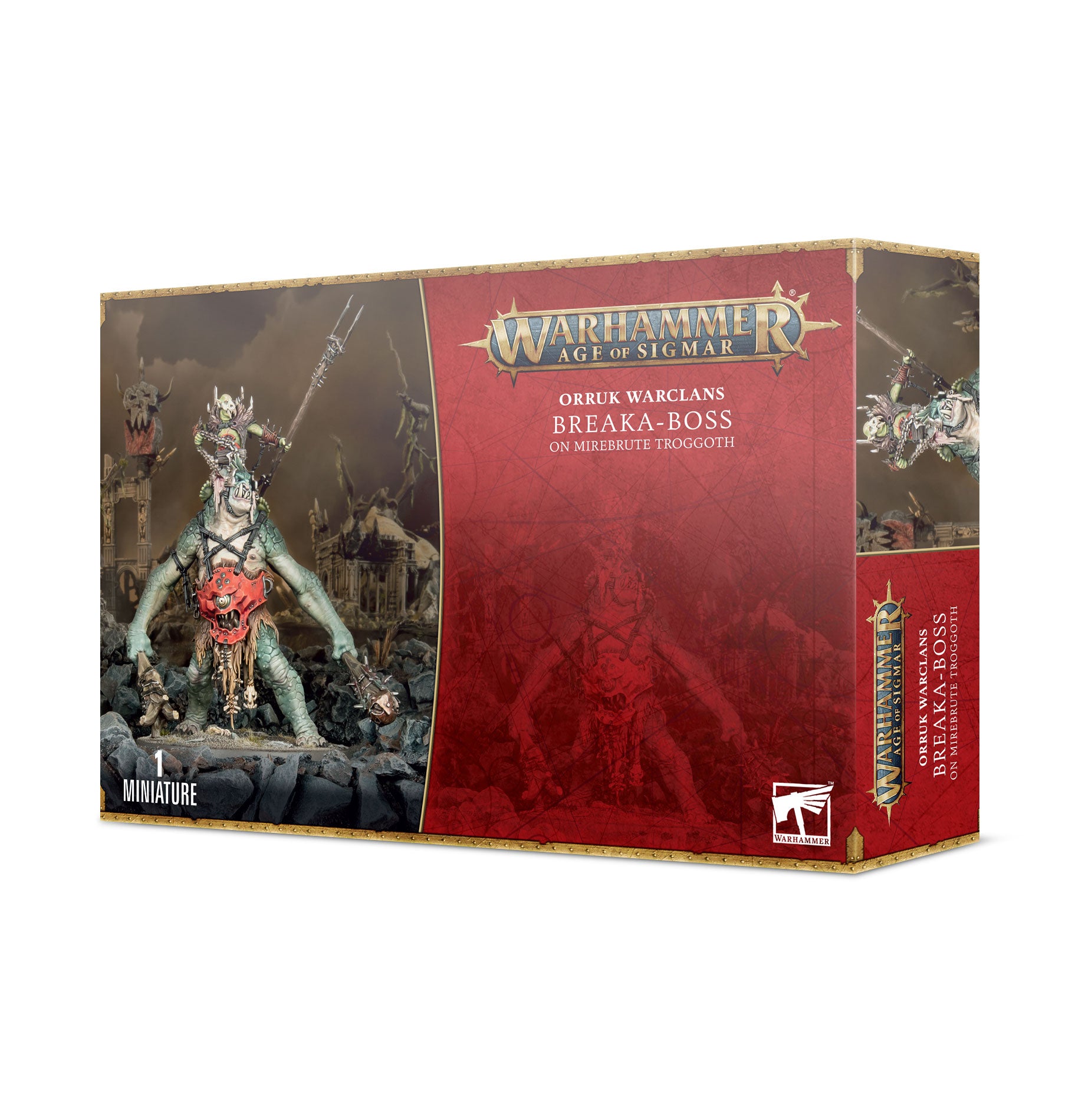 Age of Sigmar : Orruk Warclans - Breaka-Boss on Mirebrute Troggoth | Boutique FDB