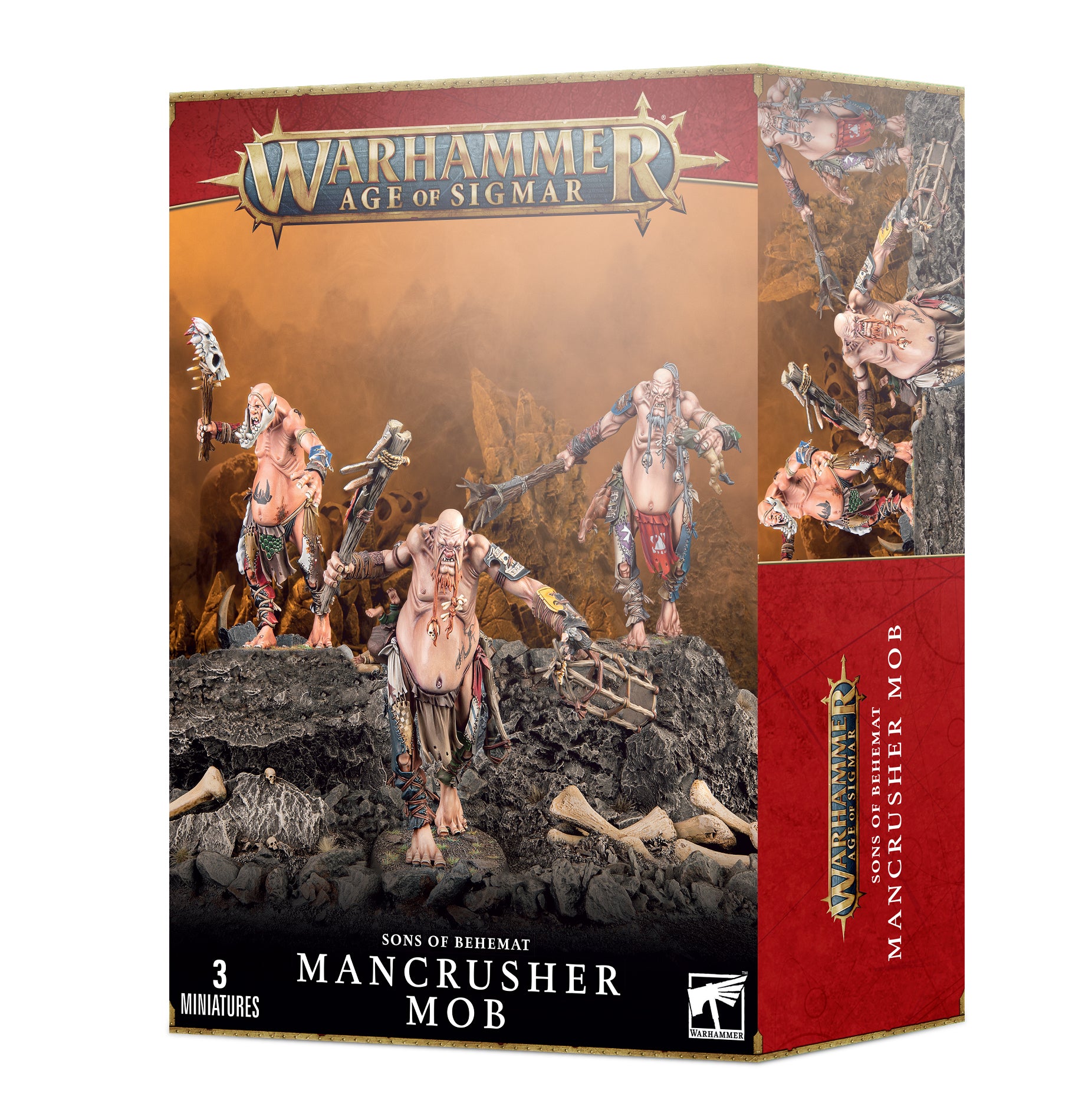 Warhammer Age of Sigmar : Sons of Behemat - Mancrusher Mob | Boutique FDB