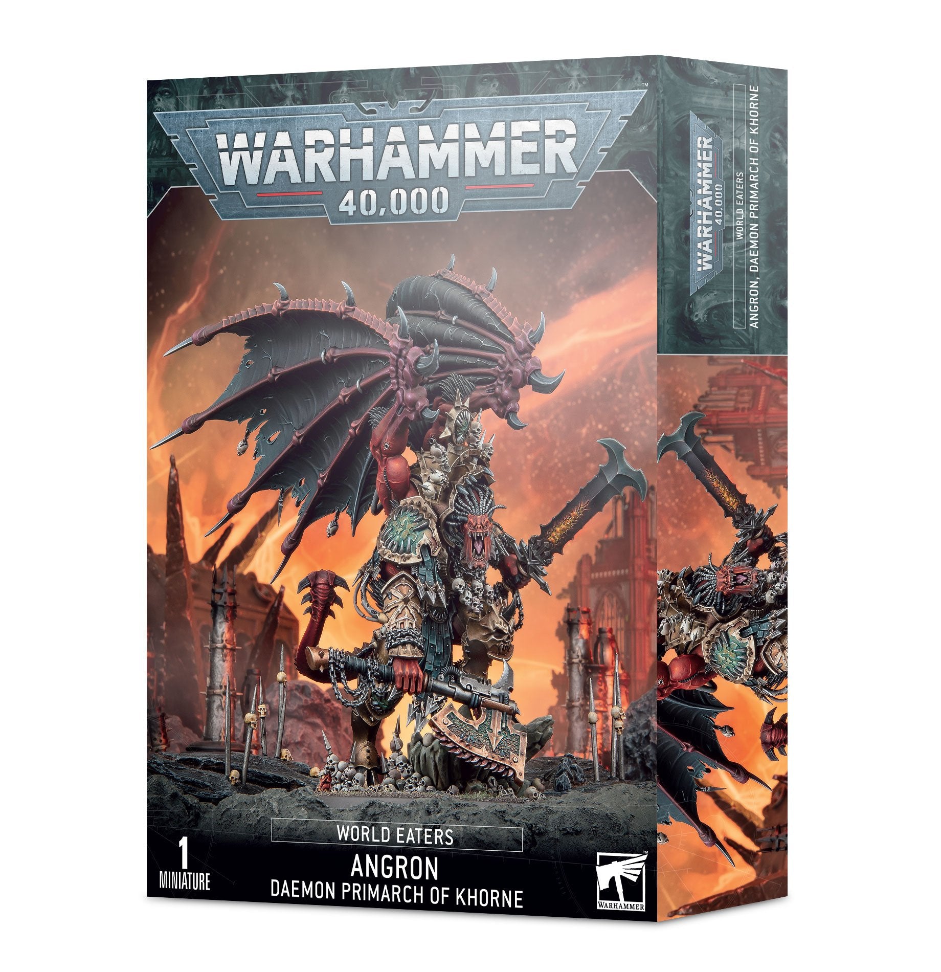 Warhammer 40K - World Eaters - Angron Daemon Primarch of Khorne | Boutique FDB