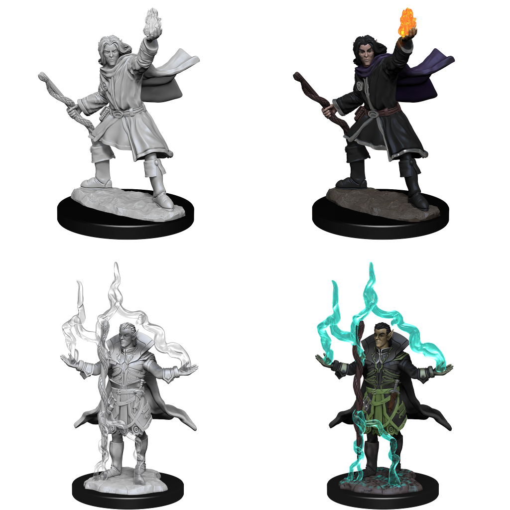 Pathfinder : Unpainted Miniatures - Wave 14 - Elf Sorcerer Male | Boutique FDB